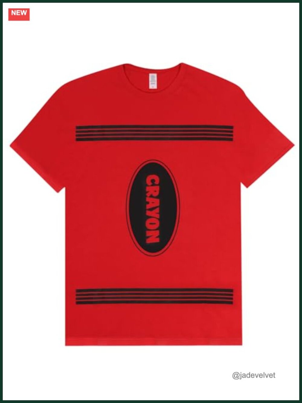 Crayon Shirt Halloween Costume Unisex Graphic Tee Crew Neck Short Sleeve